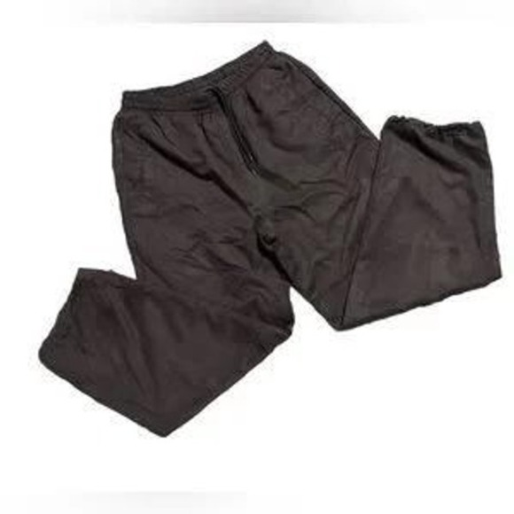 Godbody Mens Black Athletic Skater Pants Elastic Waist Drawstring Casual Size L - Picture 3 of 8